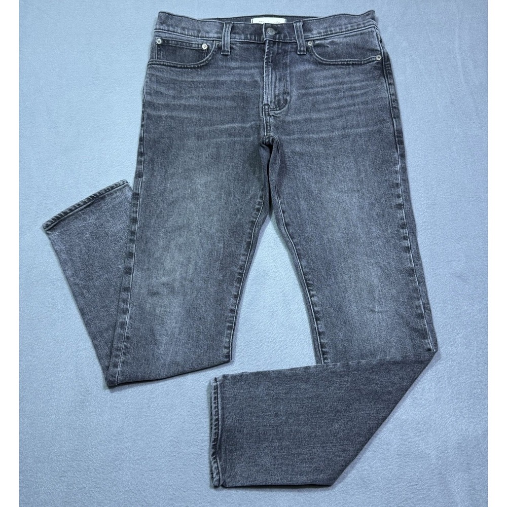 Madewell Jeans Mens 32x31 Black Slim Fit Straight Stretch USA Normcore